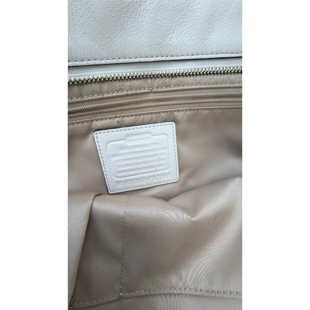 Coach Laser Cut Floral Leather Tote Bag - Picture 8 of 8